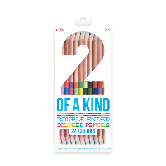 2 Of A Kind Double-Ended Colored Pencils - Set of 12
