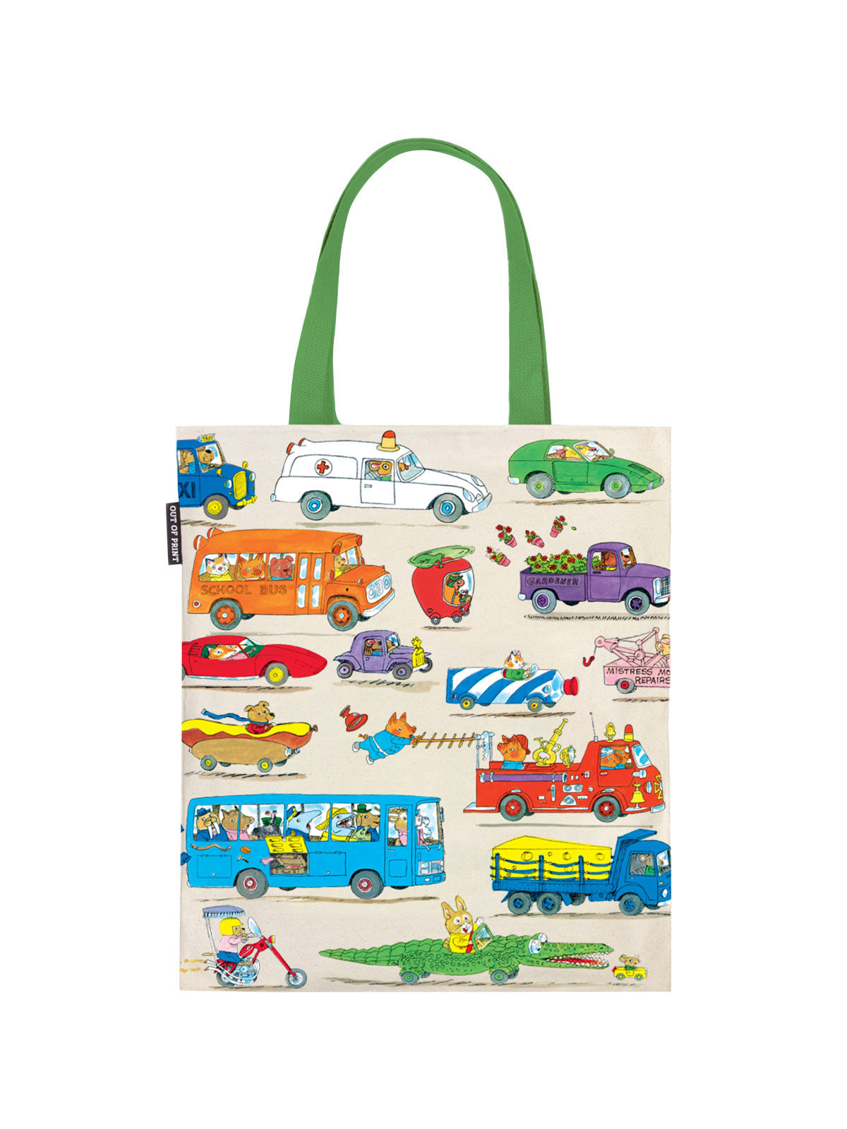 Richard Scarry - Cars and Trucks and Things That Go tote bag