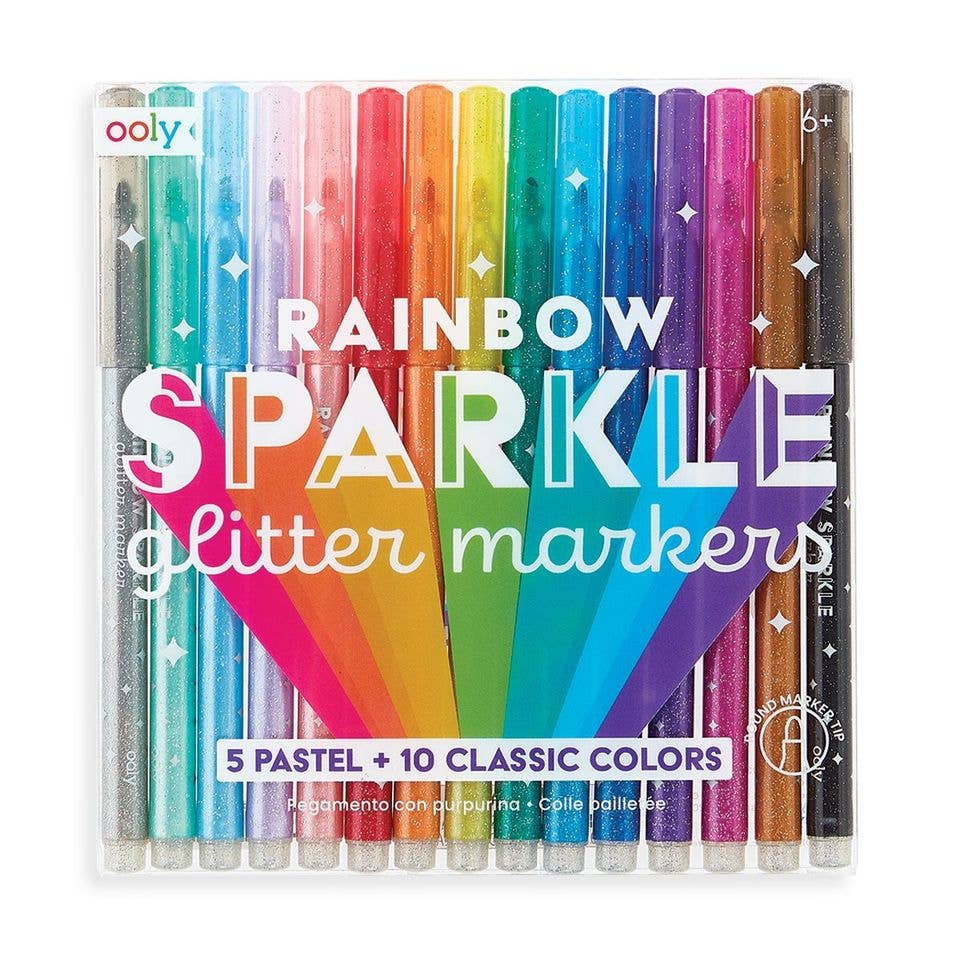 RAINBOW SPARKLE WATERCOLOR GEL CRAYONS