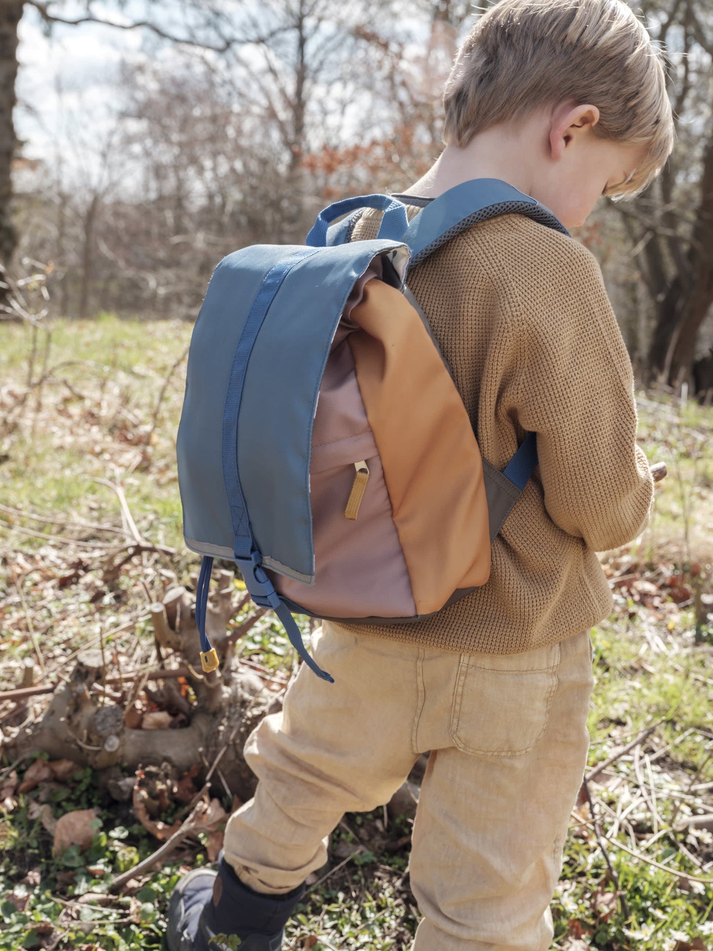Small Olive Mix Backpack