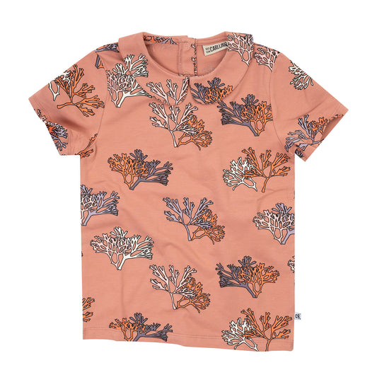 Coral T-shirt with Collar (1-2, 4-6, and 6-8 left)