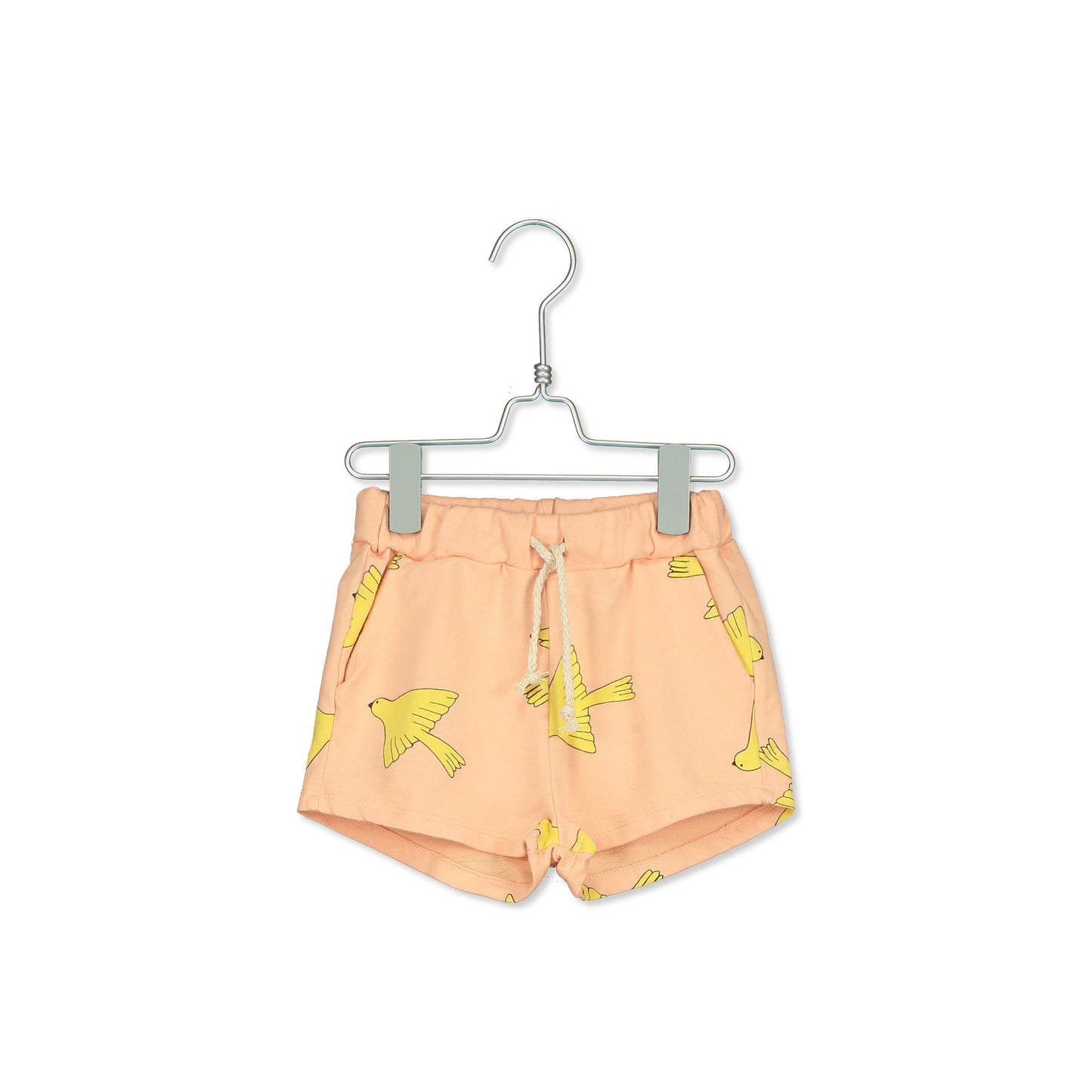 Neon Peach Bird Shorts (1-2, 6-7, and 8-9 left)