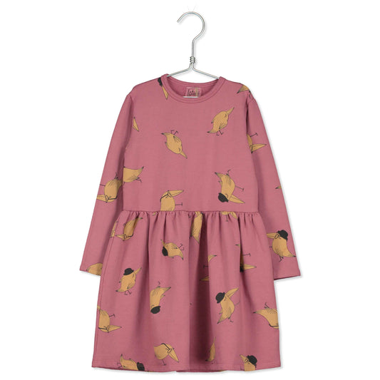 Peony birds with hats dress (1-2 and 2-3 left)