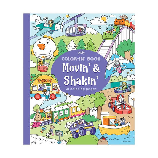 Color-in' Book: Movin' & Shakin'