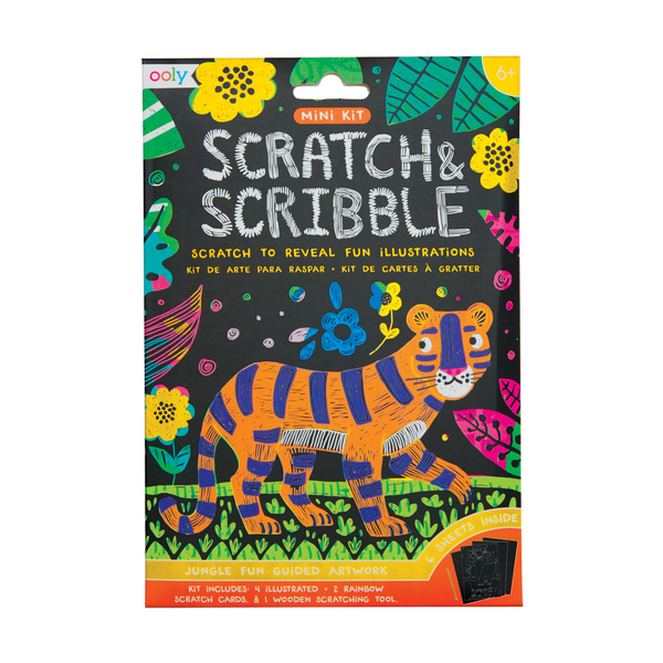 Jungle Fun Mini Scratch and Scribble Art Kit