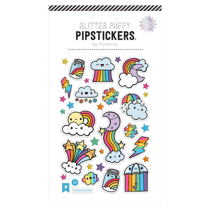 Puffy Cloudburst Stickers