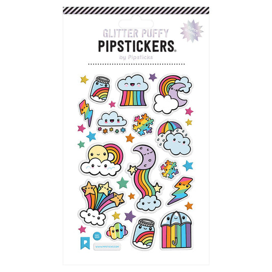 Puffy Cloudburst Stickers