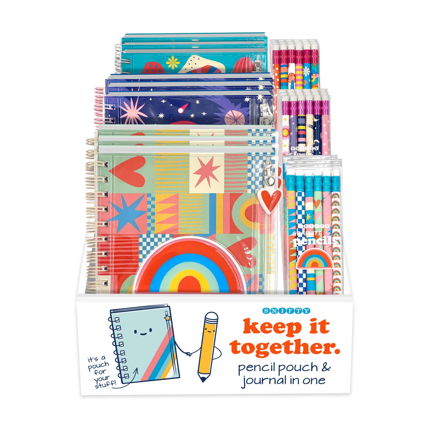 Keep It Together Pencil Pouch Journal (Various designs)