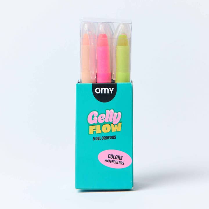 9 Gel Crayons Gelly Flow