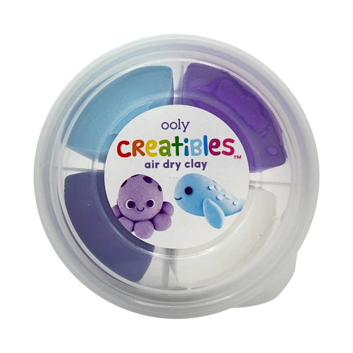 Creatibles D.I.Y. Air-Dry Clay Kit: Ocean Bffs (Set of 4)