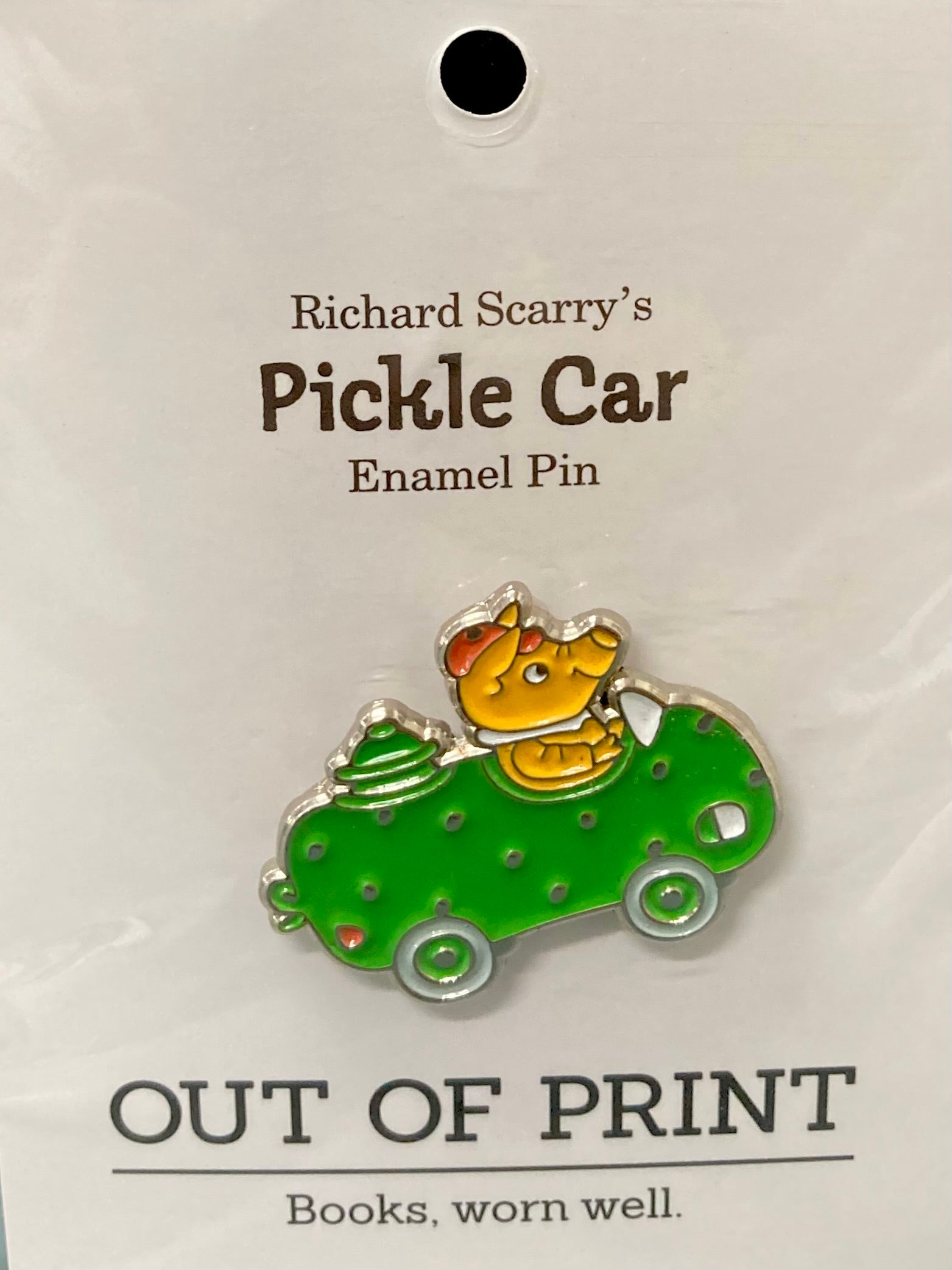 Richard Scarry: Pickle Car Enamel Pin