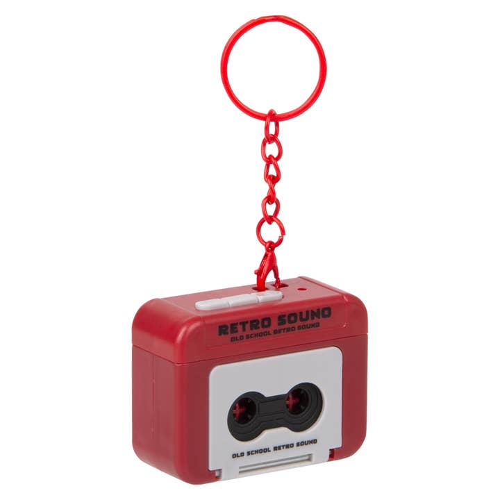 2" Cassette Tape Recorder Keychain