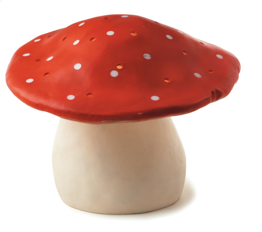 Medium Red Mushroom Lamp with Plug