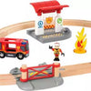 BRIO World - Firefighter Train Set