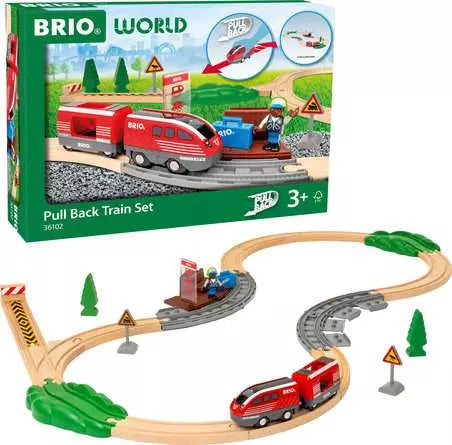 BRIO World Train Set Pull Back Train Set