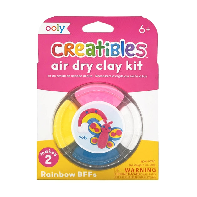 Creatibles D.I.Y. Air-Dry Clay Kit: Rainbow Bffs (Set of 4)