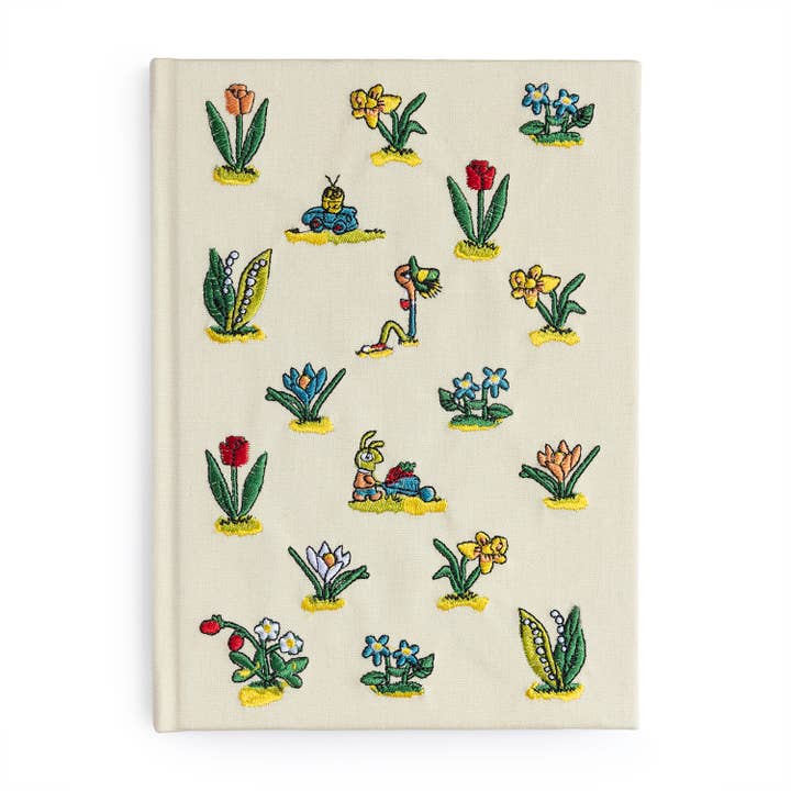 3P4 X Richard Scarry - Lowly Floral Embroidered Journal