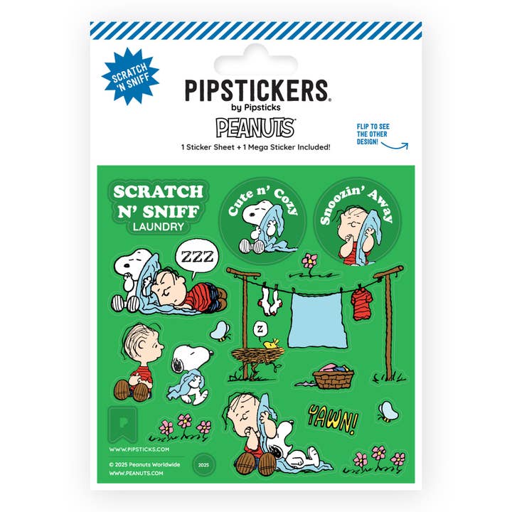 Peanuts Laundry Day Scratch 'n Sniff