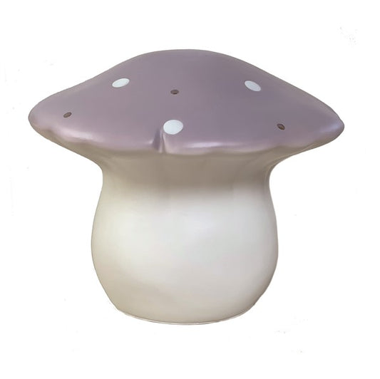 Medium Lavender Mushroom Lamp with Plug
