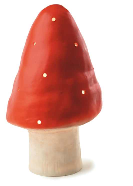 Small Red Mushroom Lamp with Plug