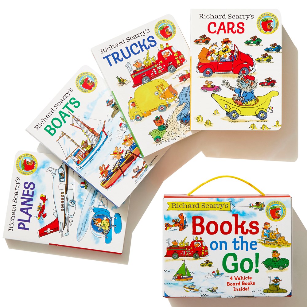 Richard Scarry's Books on the Go: 4 Board Books
