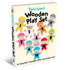 Taro Gomi's Wooden Play Set: 10 Shaped Figures for Stacking Fun