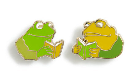Frog and Toad Enamel Pins - Set of 2