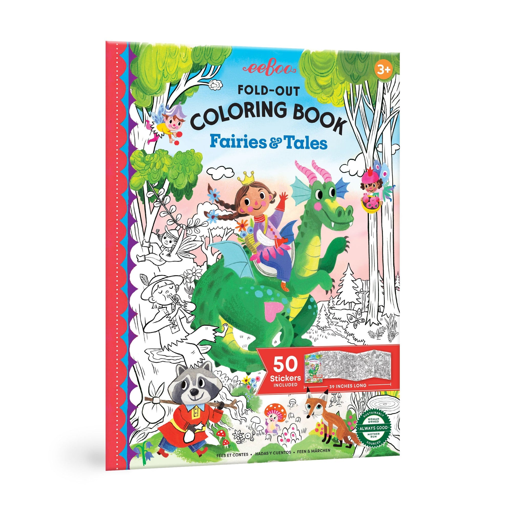 Fairies and Tales - Fold-Out Coloring Book