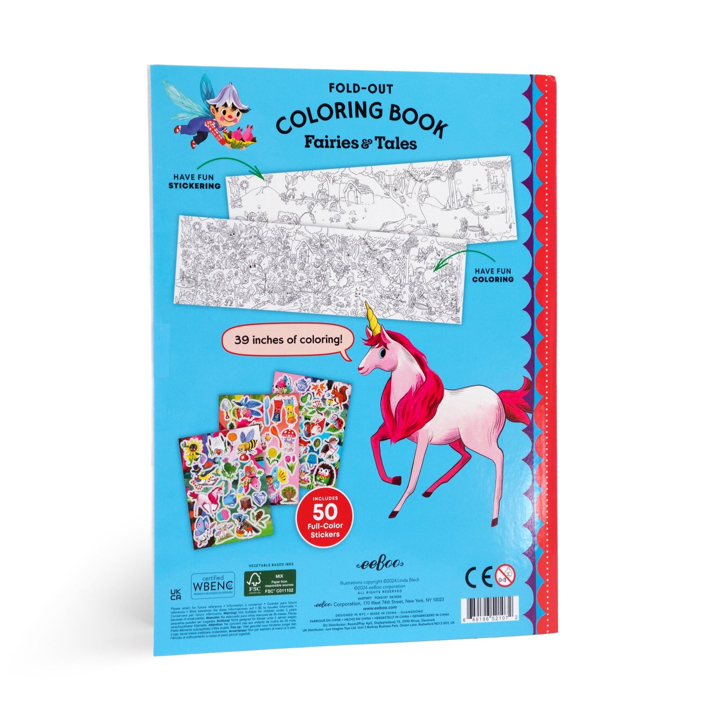 Fairies and Tales - Fold-Out Coloring Book