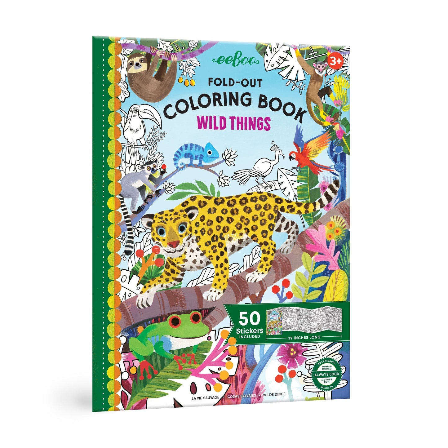 Wild Things - Fold-Out Coloring Book