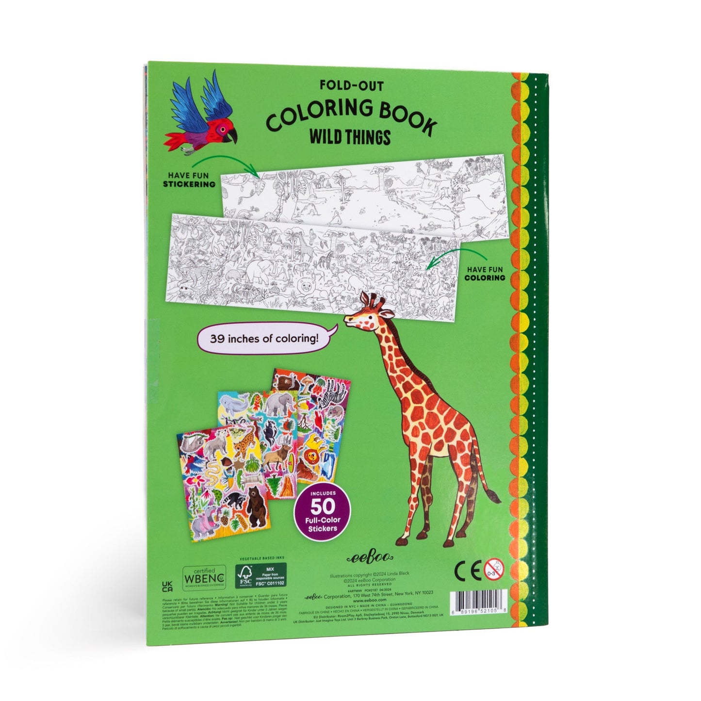 Wild Things - Fold-Out Coloring Book