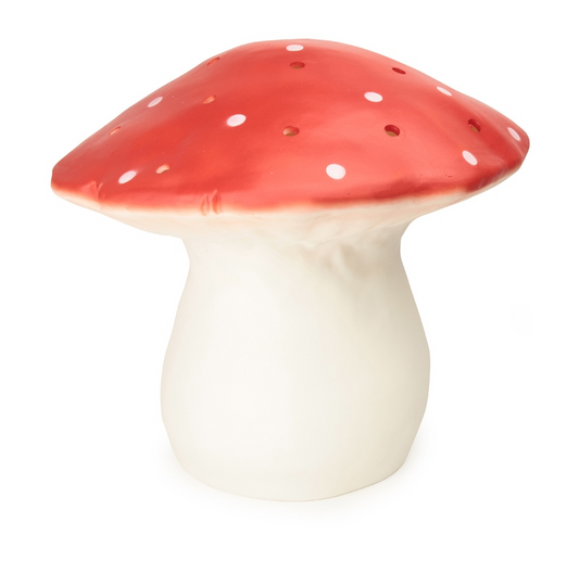 Photo of a wed amarita mushroom lamp