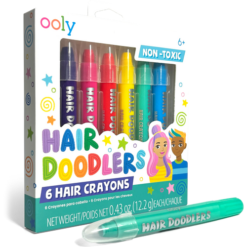 Hair Doodlers Hair Crayons - Set of 6