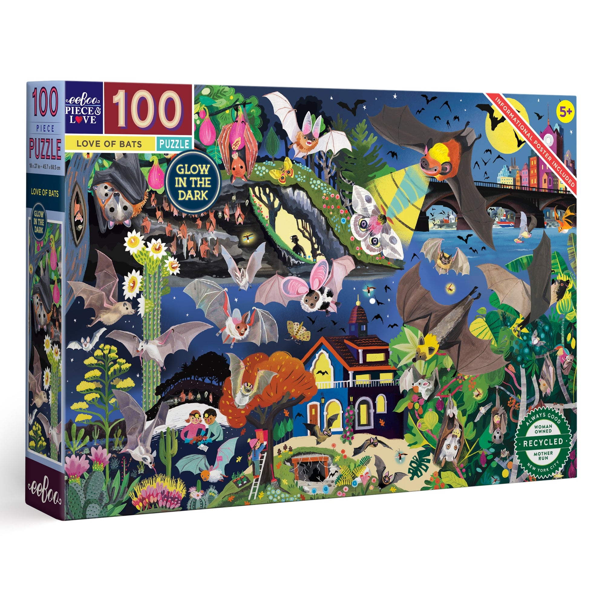 Love of Bats 100 Piece Puzzle