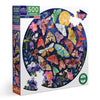 Moths 500 Piece Round Puzzle