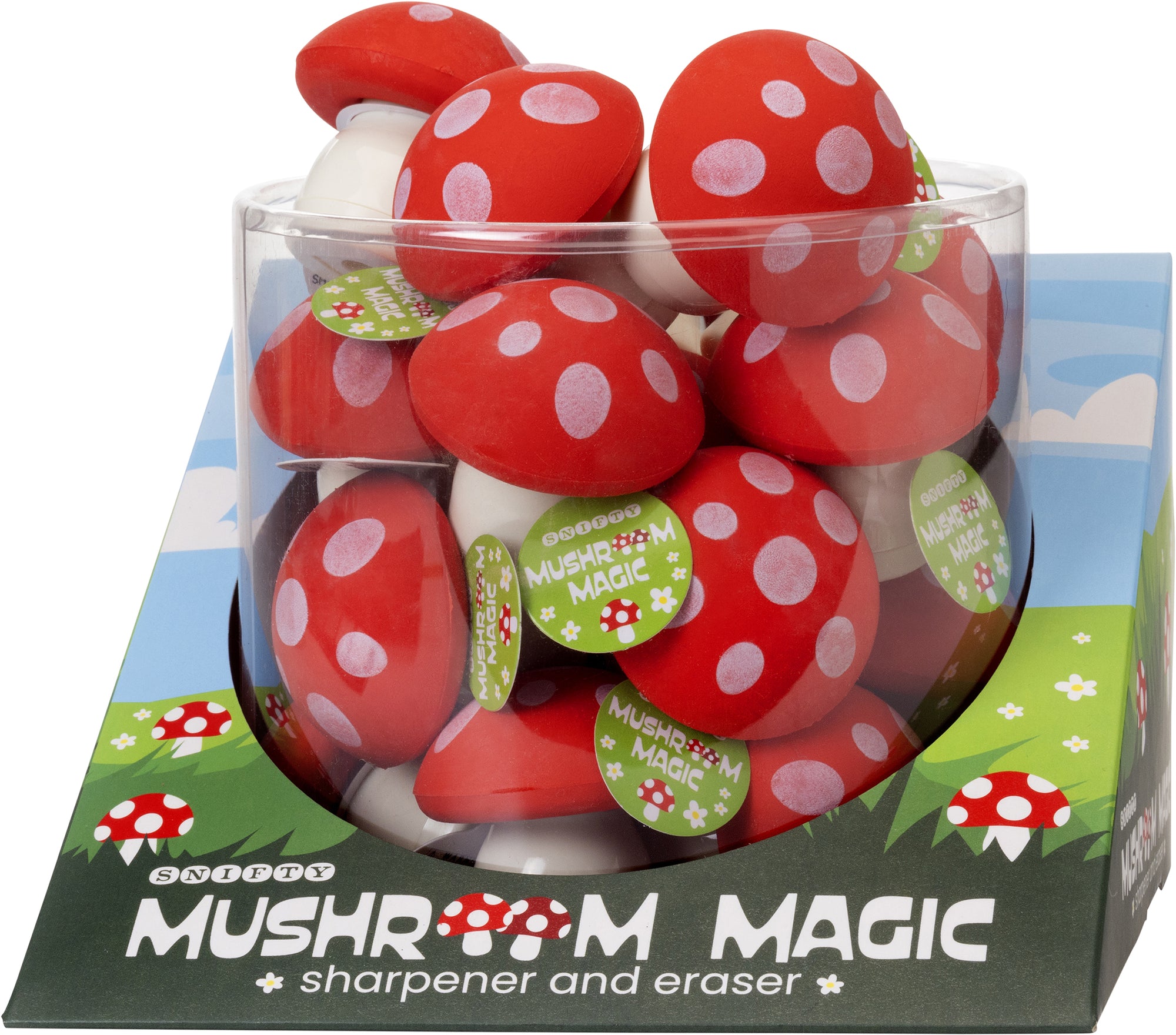 Mushroom Magic Sharpener+Eraser