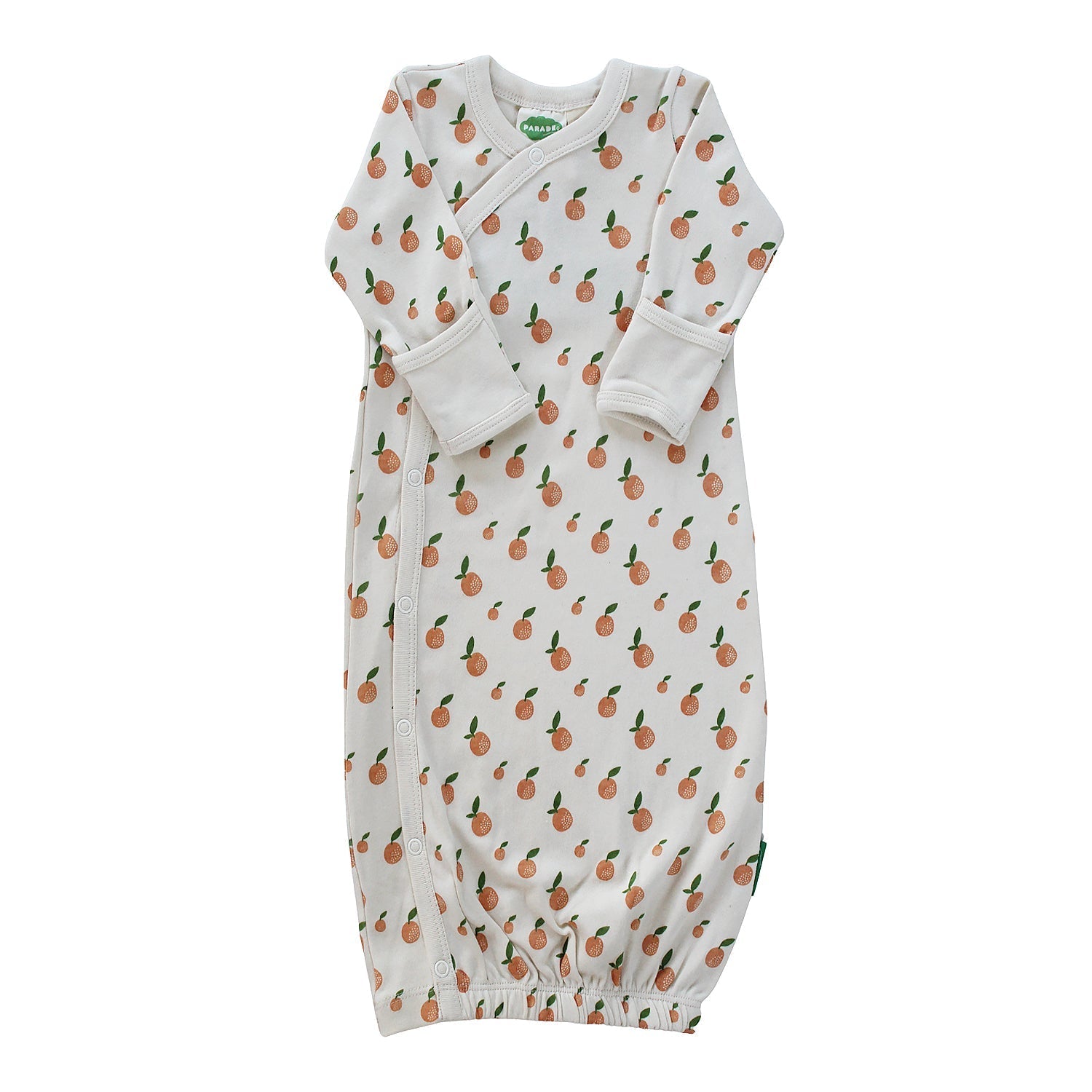 Organic Newborn Gown (multiple designs) 0-3m Pears - Main Image