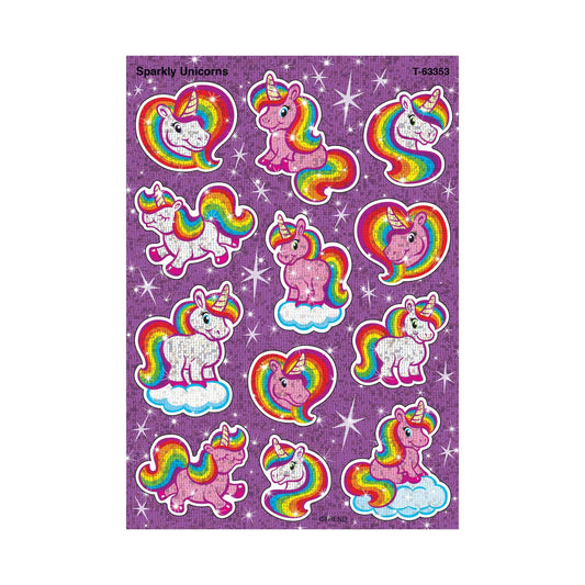 Sparkly Unicorns Sparkle Stickers – Large