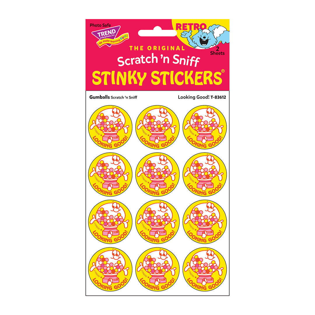 Looking Good!, Gumballs scent Retro Scratch 'n Sniff Stinky Stickers
