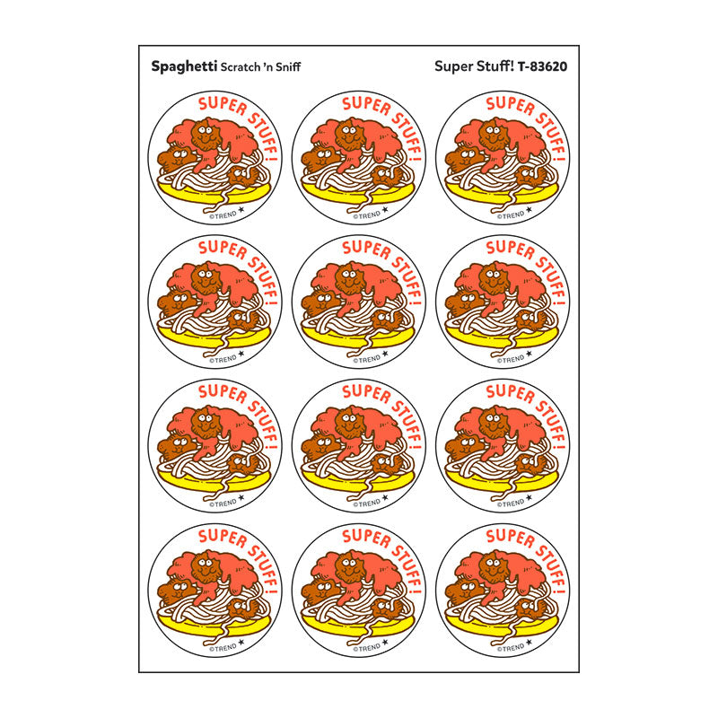 Super Stuff!, Spaghetti scent Retro Scratch 'n Sniff Stinky Stickers
