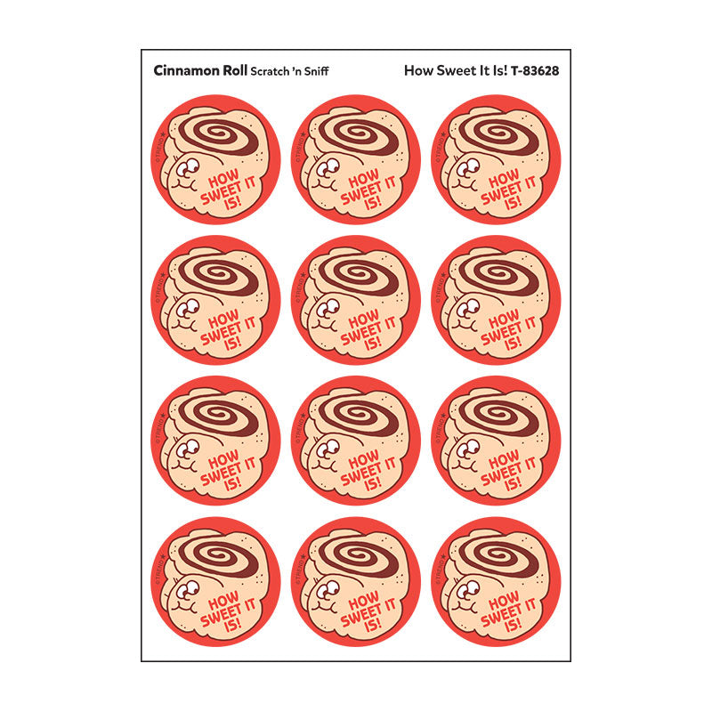 How Sweet It Is!, Cinnamon Roll scent Retro Scratch 'n Sniff Stinky Stickers