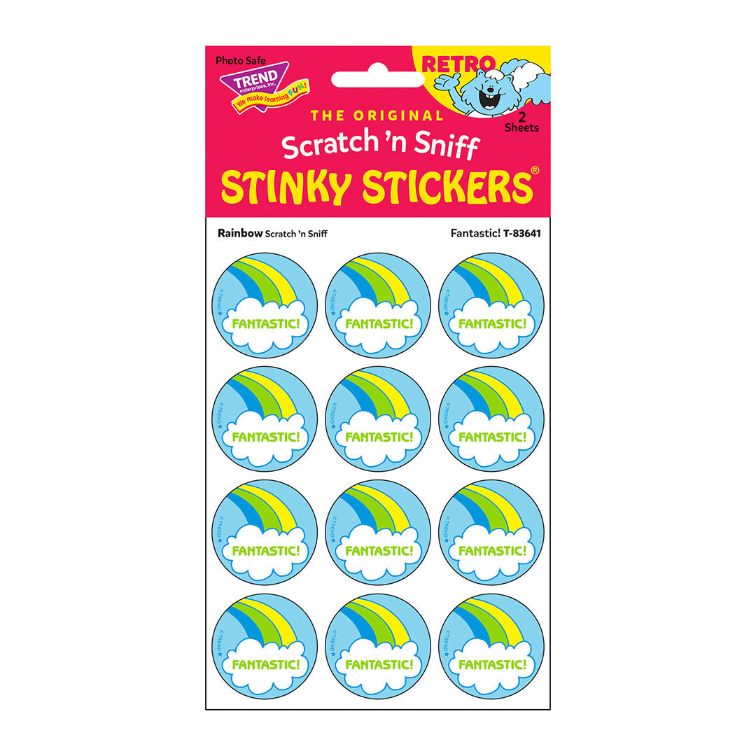 Rainbow, Fantastic scent Retro Scratch 'n Sniff Stinky Stickers®