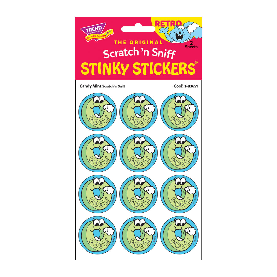 Cool!, Candy Mint scent Retro Scratch 'n Sniff Stinky Stickers