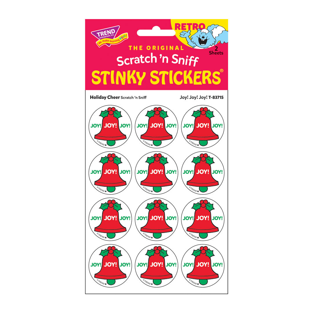 Holiday Cheer, Fantastic scent Retro Scratch 'n Sniff Stinky Stickers®