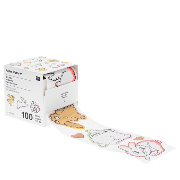 Rico Design Sticker Roll, Bunnies Roll