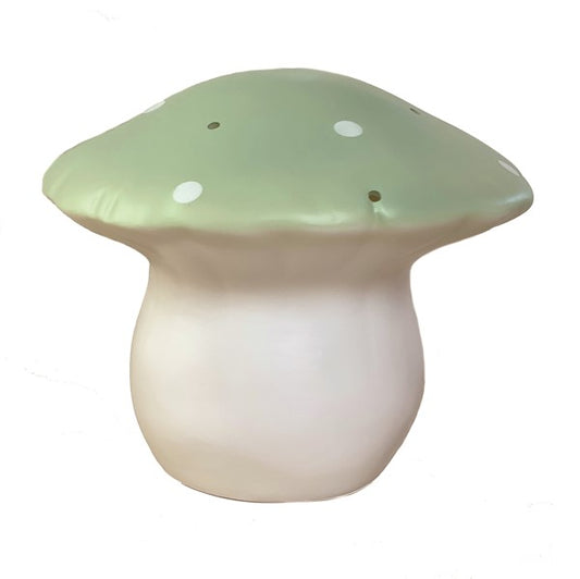 Medium Almond Green Mushroom Lamp with Plug