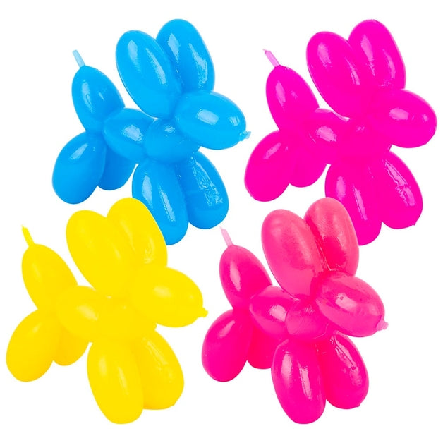 Rubber Balloon Dog Squishee- 2.5"