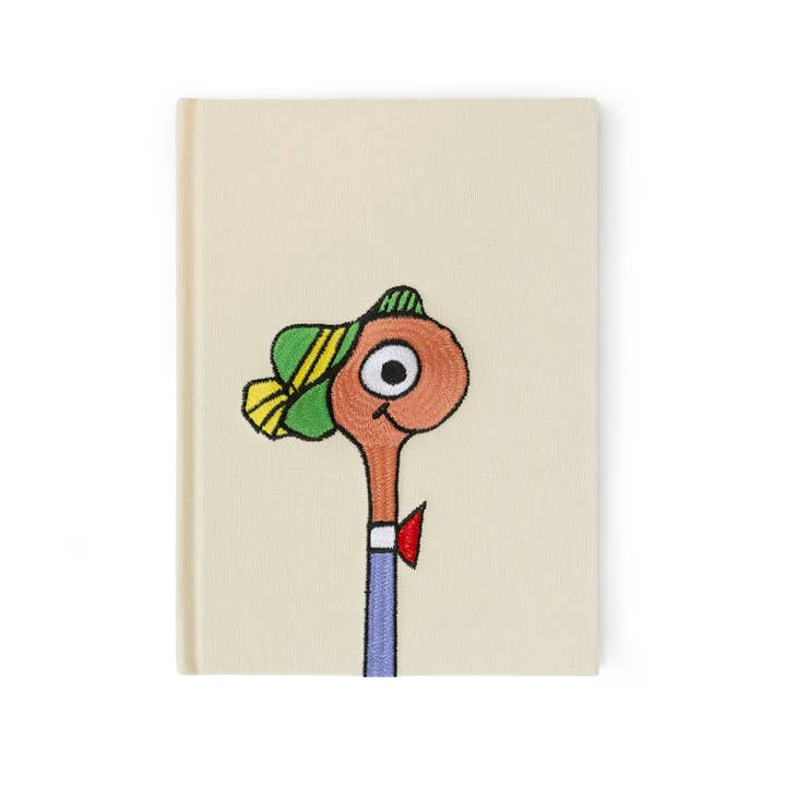3P4 X Richard Scarry - Lowly Worm Embroidered Journal