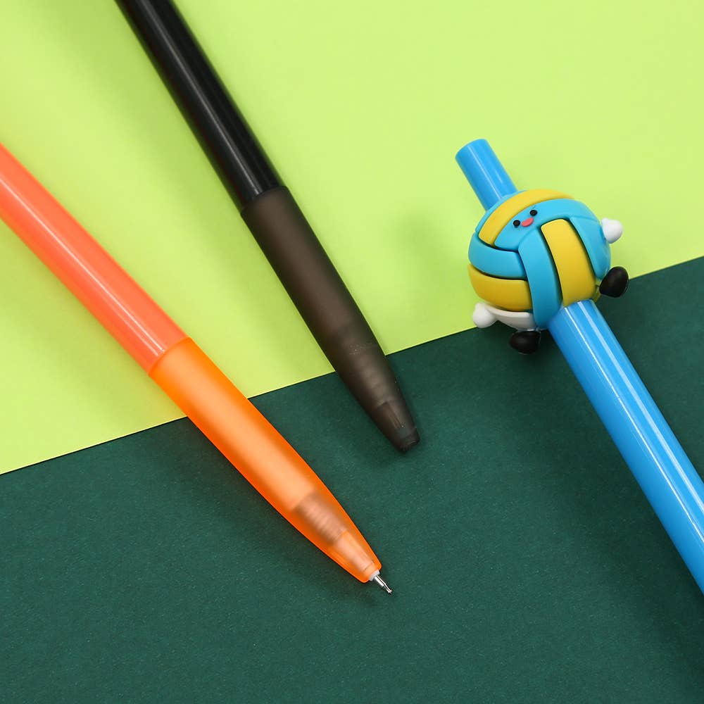Sports Ball Game Retractable Gel Pen [Assorted]