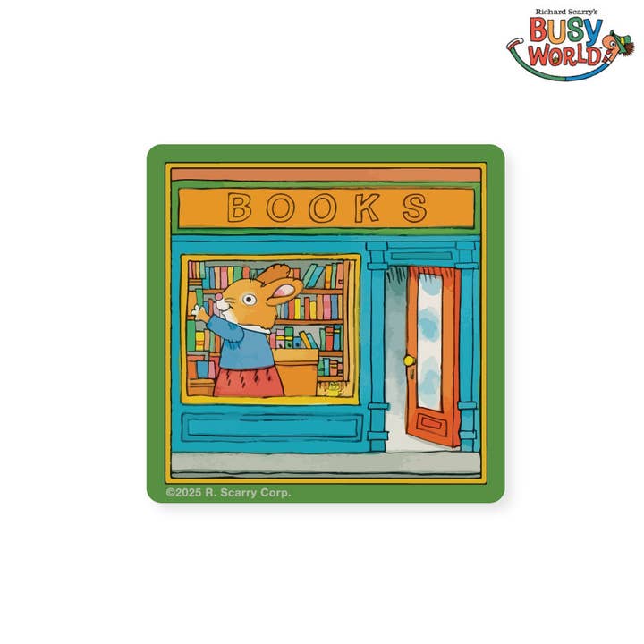 3P4 X Richard Scarry- Bookstore Sticker
